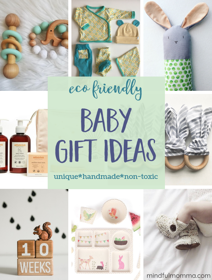 Sustainable eco-friendly baby gifts made from organic and recycled materials